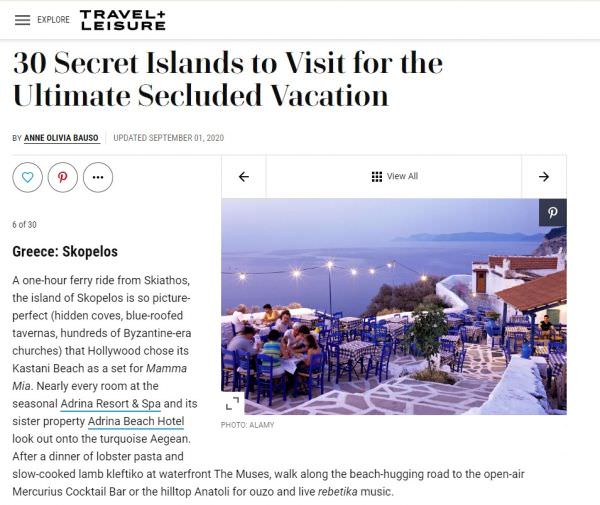 Skopelos Travel And Leisure, Island Getaway, Visit