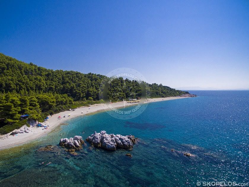 Skopelos-Beaches-Milia-Beach-Aerial Skopelos Beaches Milia Beach Aerial Photo