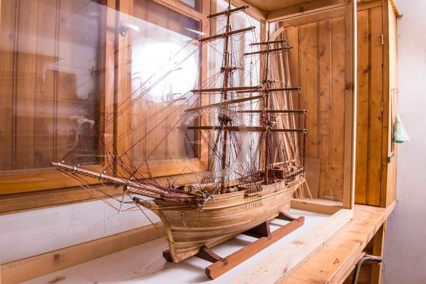 Skopelos Artists Boudalas Mpountalas Yannis Wood Microshipping Model Shipmaker