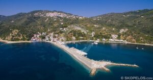 Λουτράκι Γλώσσας Σκοπέλου, Σκόπελος Λουτράκι Λιμάνι, Λουτράκι Γλώσσα, Λιμάνια, Πλοία, Δρομολόγια, Πληροφορίες