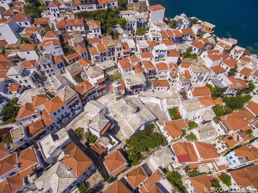 Skopelos Town Aerial 17