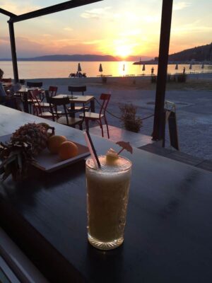 Skopelos Madalaki Cafe, Café, Cafe, Madalaki, Beach Bars, Hovolo, Neo Klima, Northern Sporades, Aegean, Greece