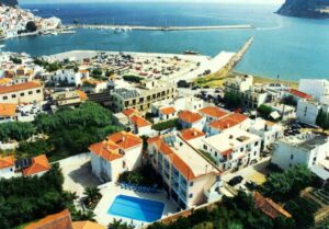 Skopelos Dolphin Hotel, Hotels, Hotel Dolphin, Accommodation, Town, Port, Mamma Mia Island, Aegean Greece